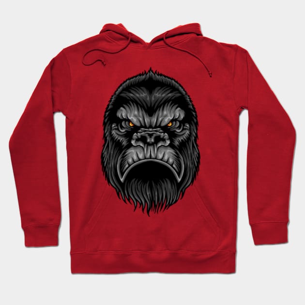 Gorilla face Hoodie by SAN ART STUDIO 